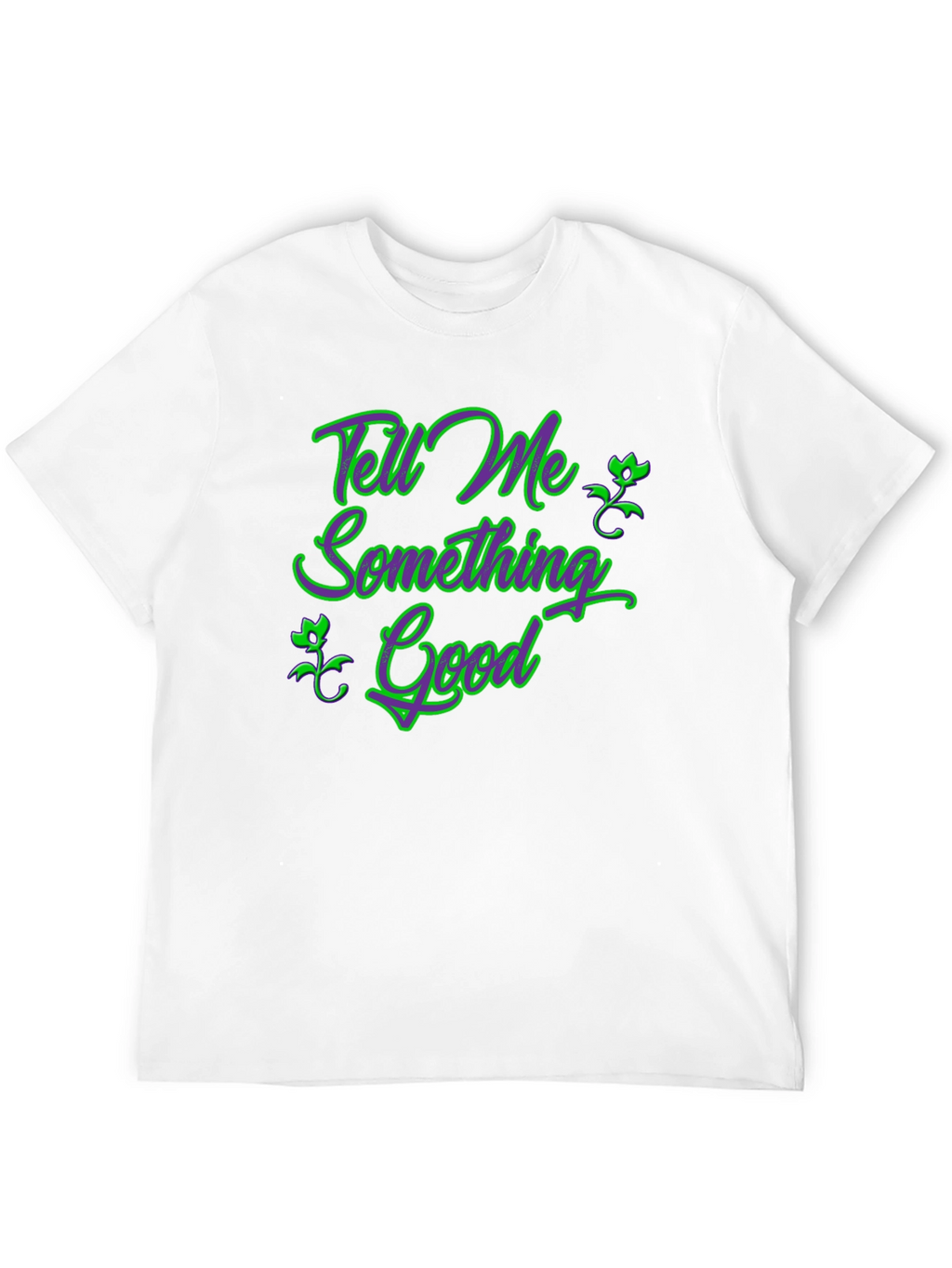 Tell Me Something Good Black Graphic Tee
