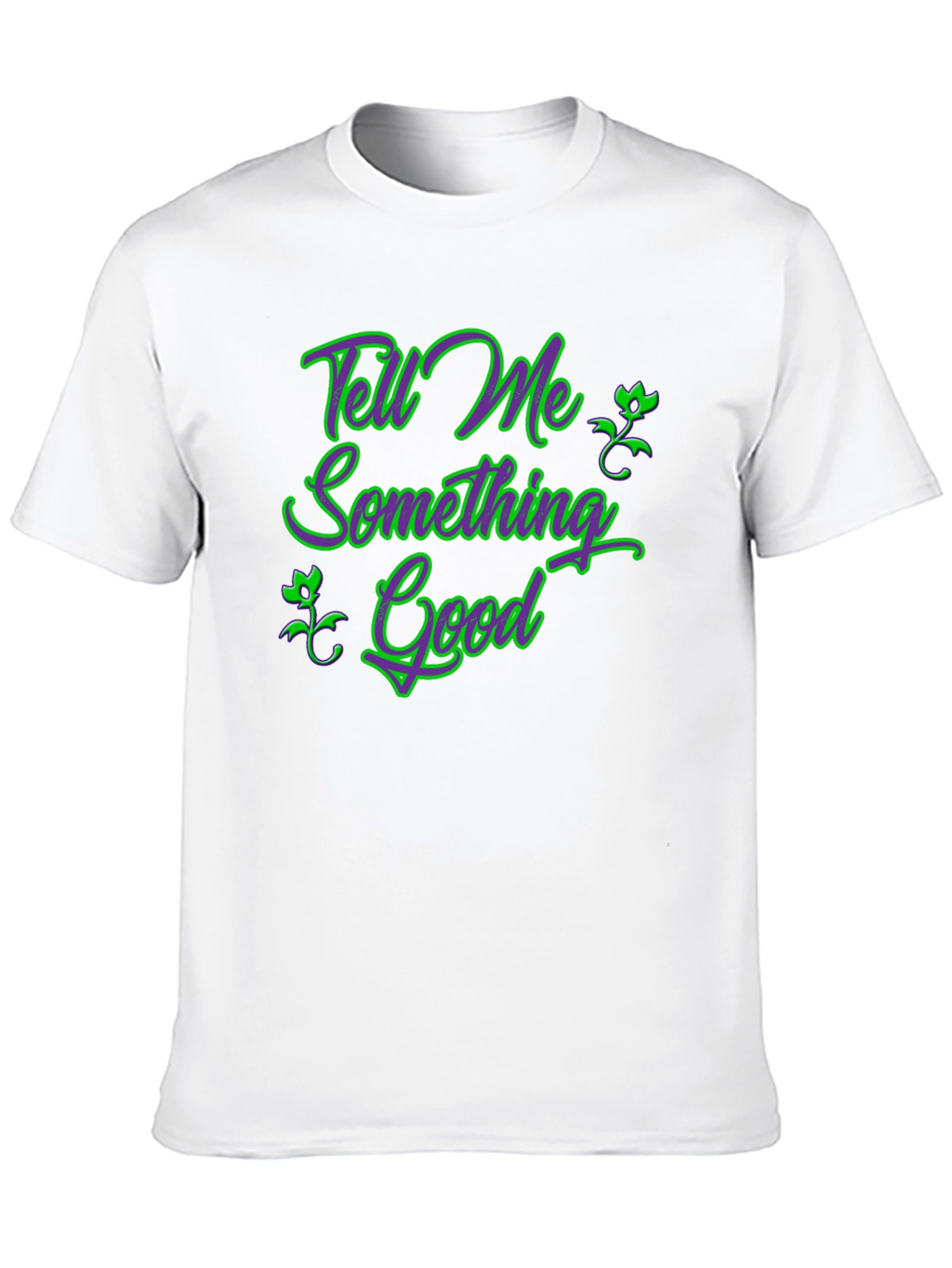 Tell Me Something Good Black Graphic Tee