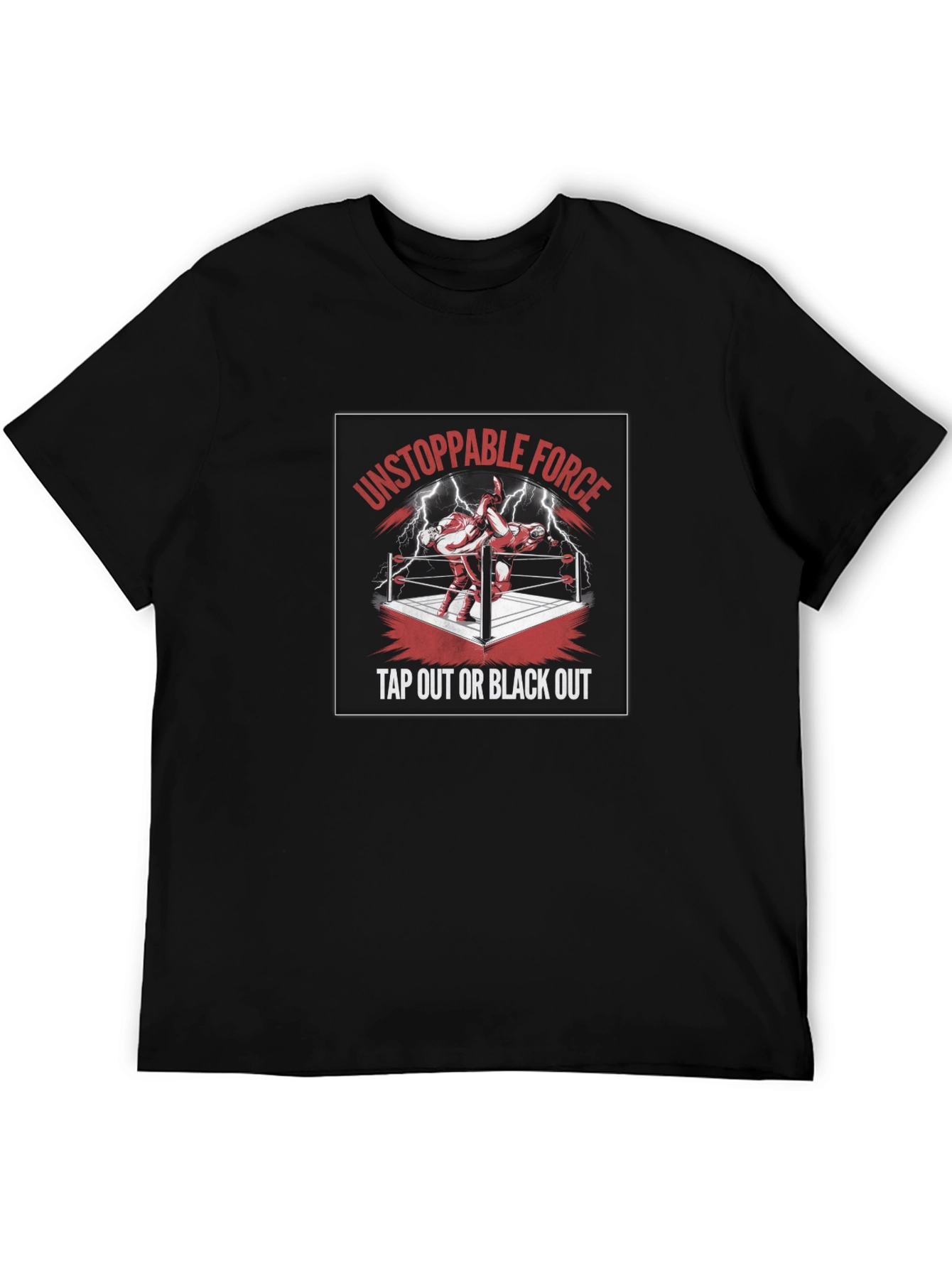 Unstoppable Force Tap Out Black Out T-Shirt