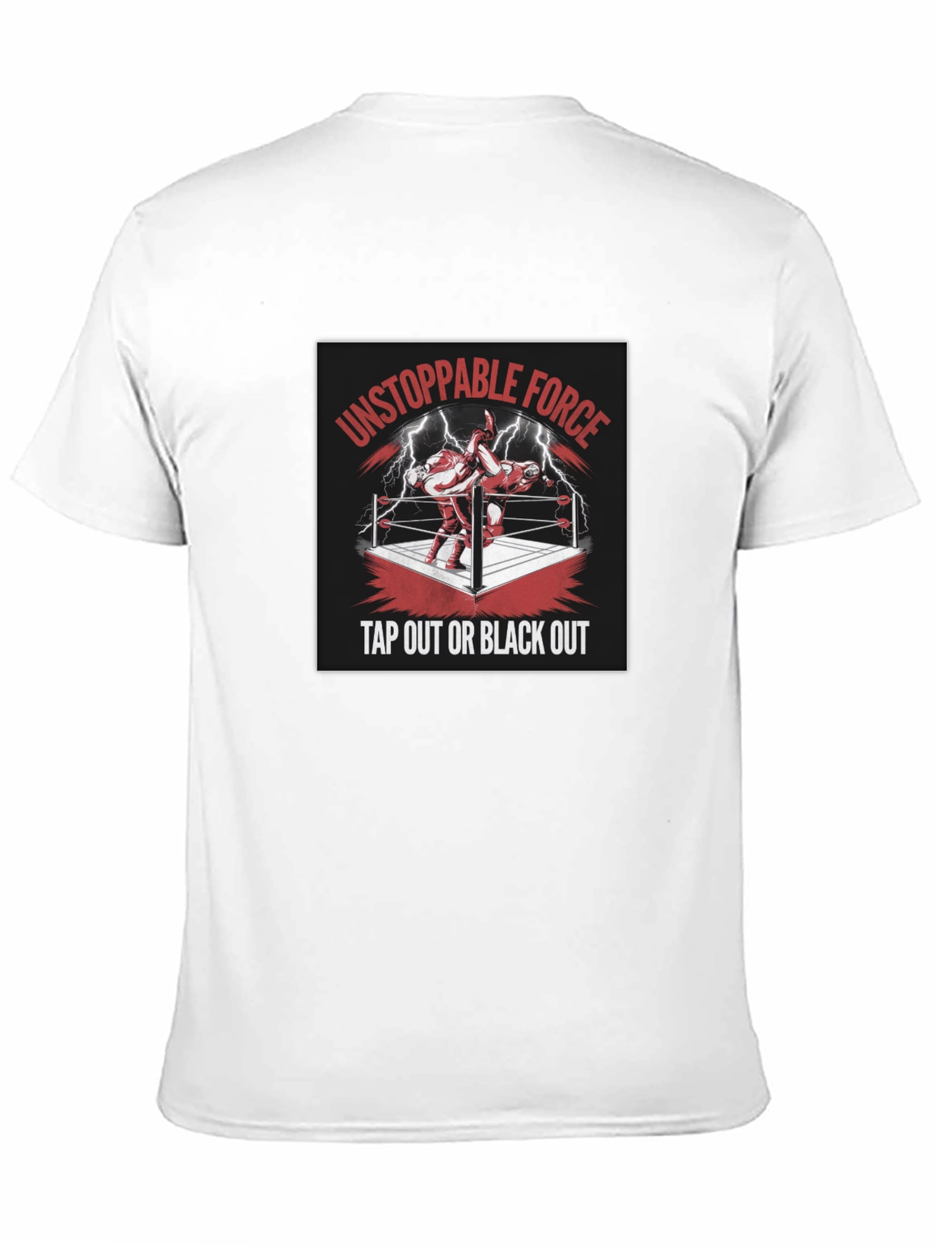 Unstoppable Force Tap Out Black Out T-Shirt