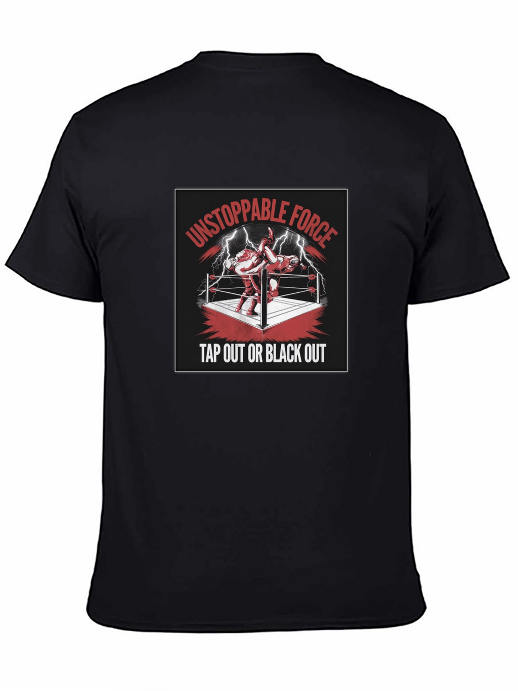 Unstoppable Force Tap Out Black Out T-Shirt