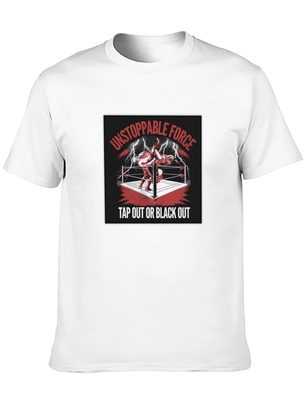 Unstoppable Force Tap Out Black Out T-Shirt