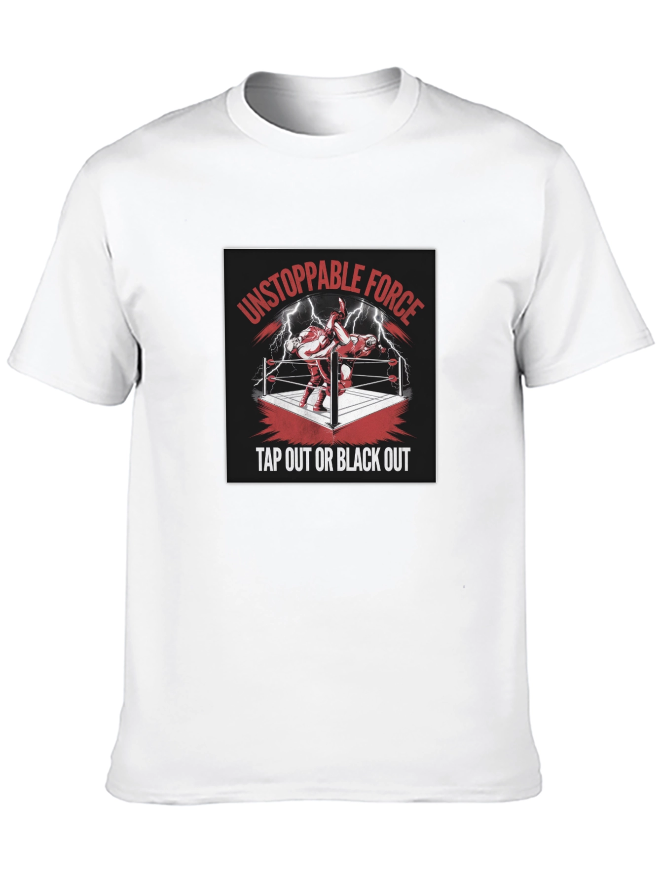 Unstoppable Force Tap Out Black Out T-Shirt