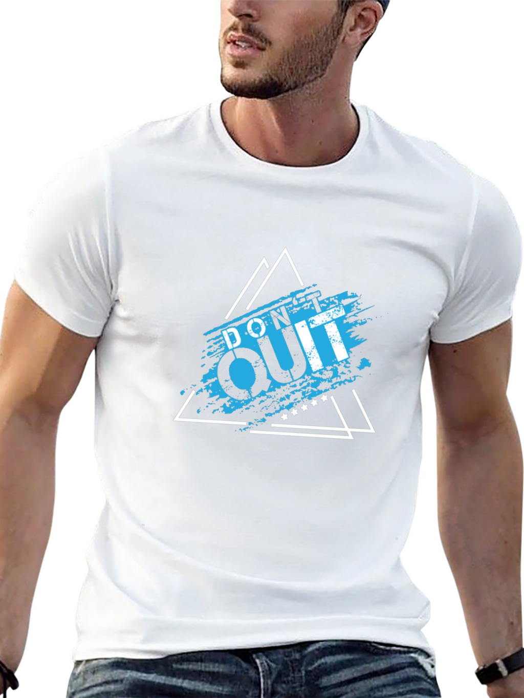 Dont Quit Motivational Black T-Shirt