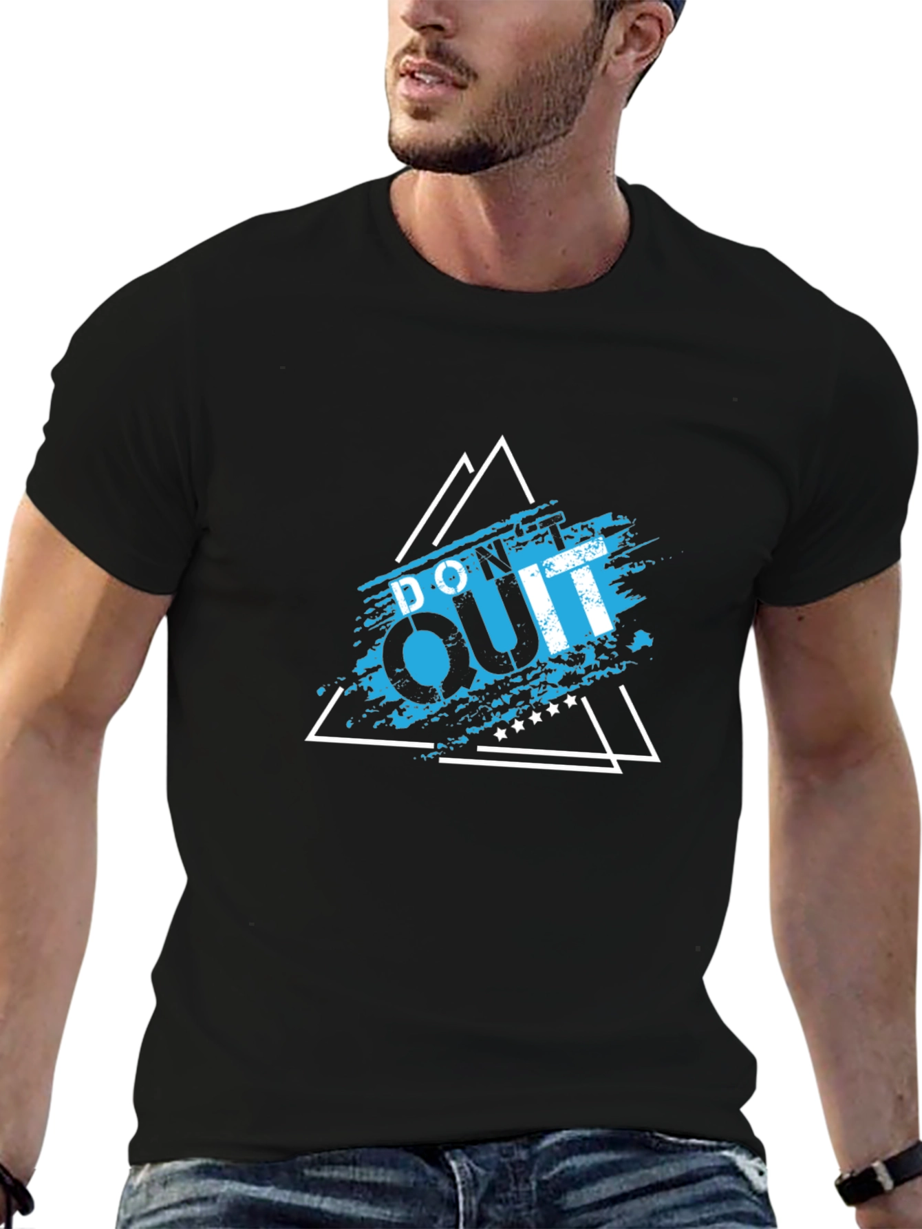Dont Quit Motivational Black T-Shirt