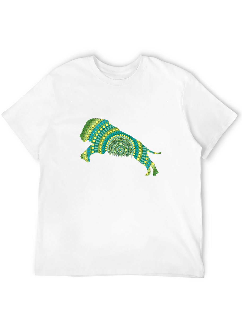 Lion Mandala Black T-Shirt