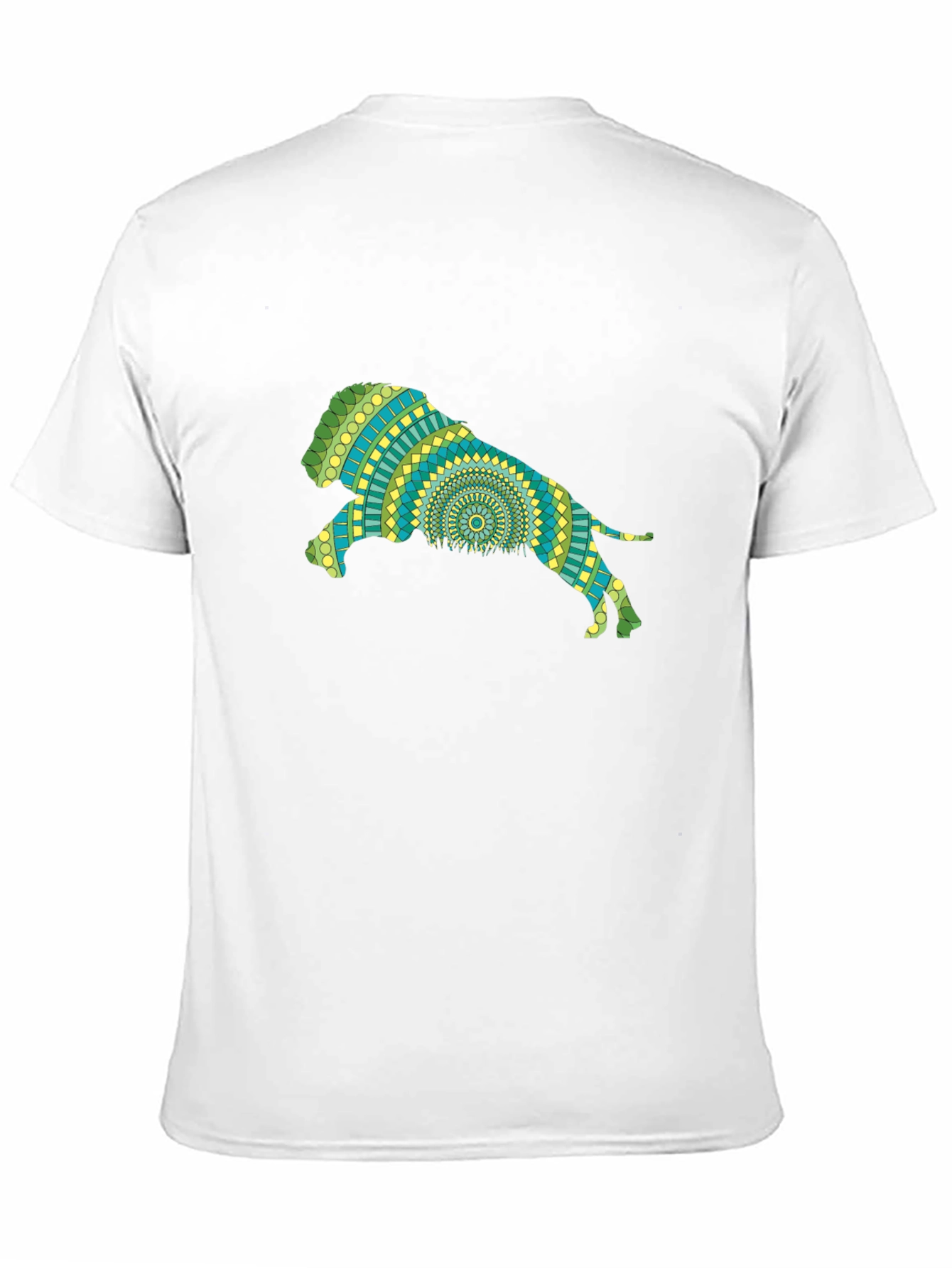 Lion Mandala Black T-Shirt