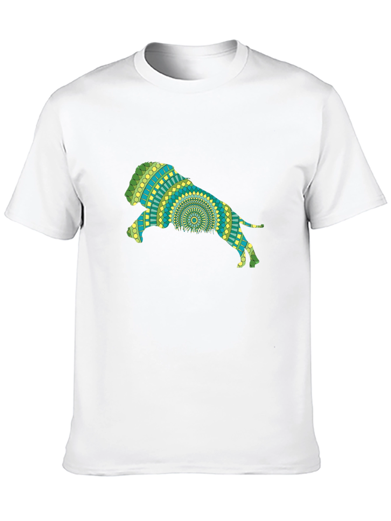 Lion Mandala Black T-Shirt