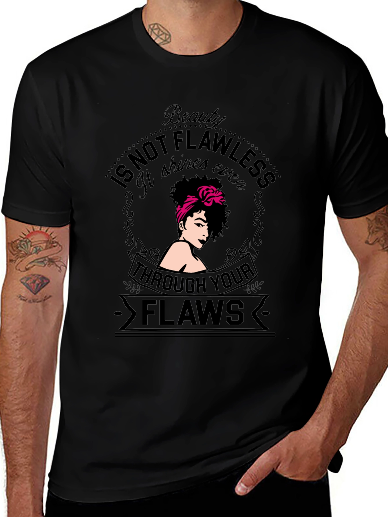 Beauty Through Flaws Graphic Tee - Unisex
