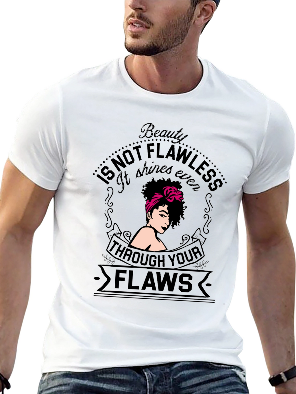 Beauty Through Flaws Graphic Tee - Unisex