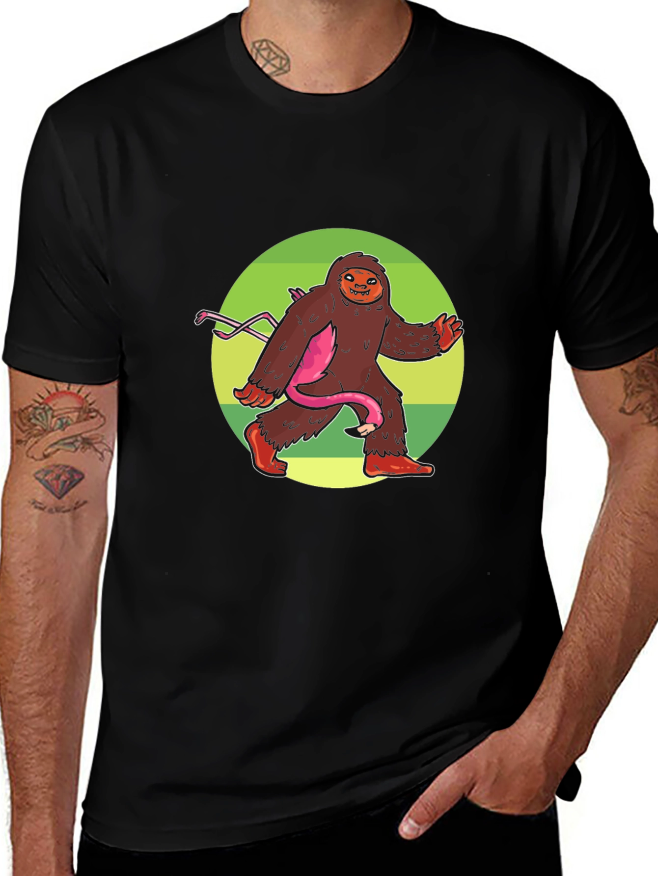 Sasquatch Flamingo T-Shirt