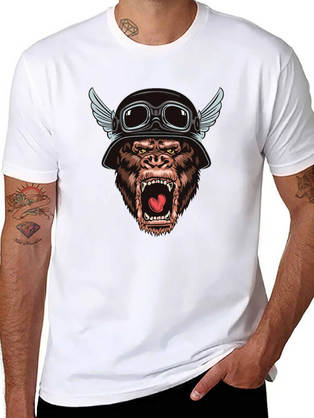 Biker Gorilla T-Shirt