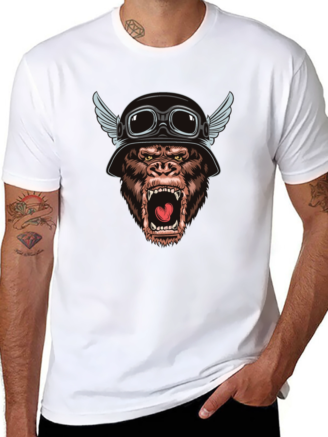 Biker Gorilla T-Shirt