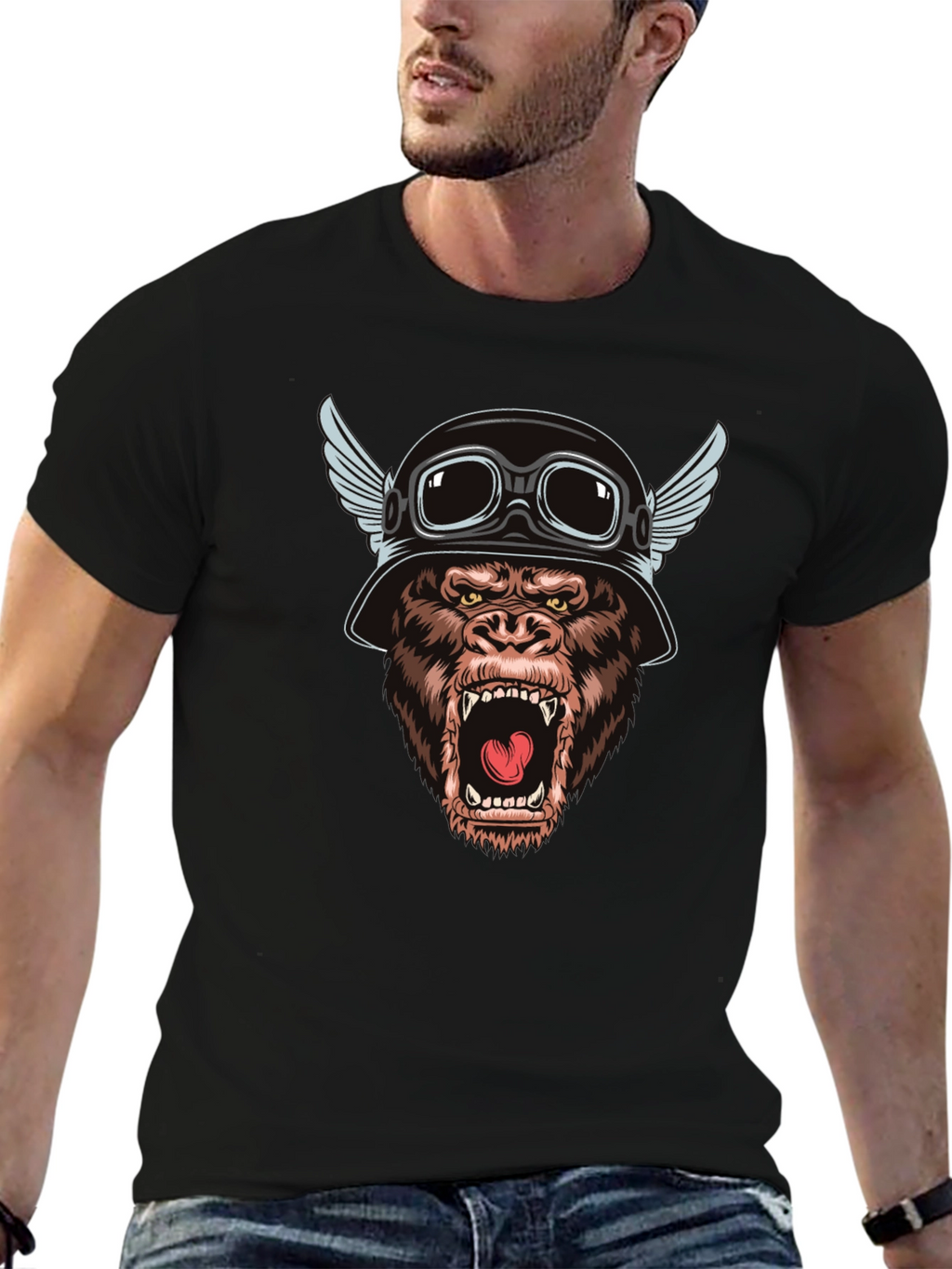 Biker Gorilla T-Shirt