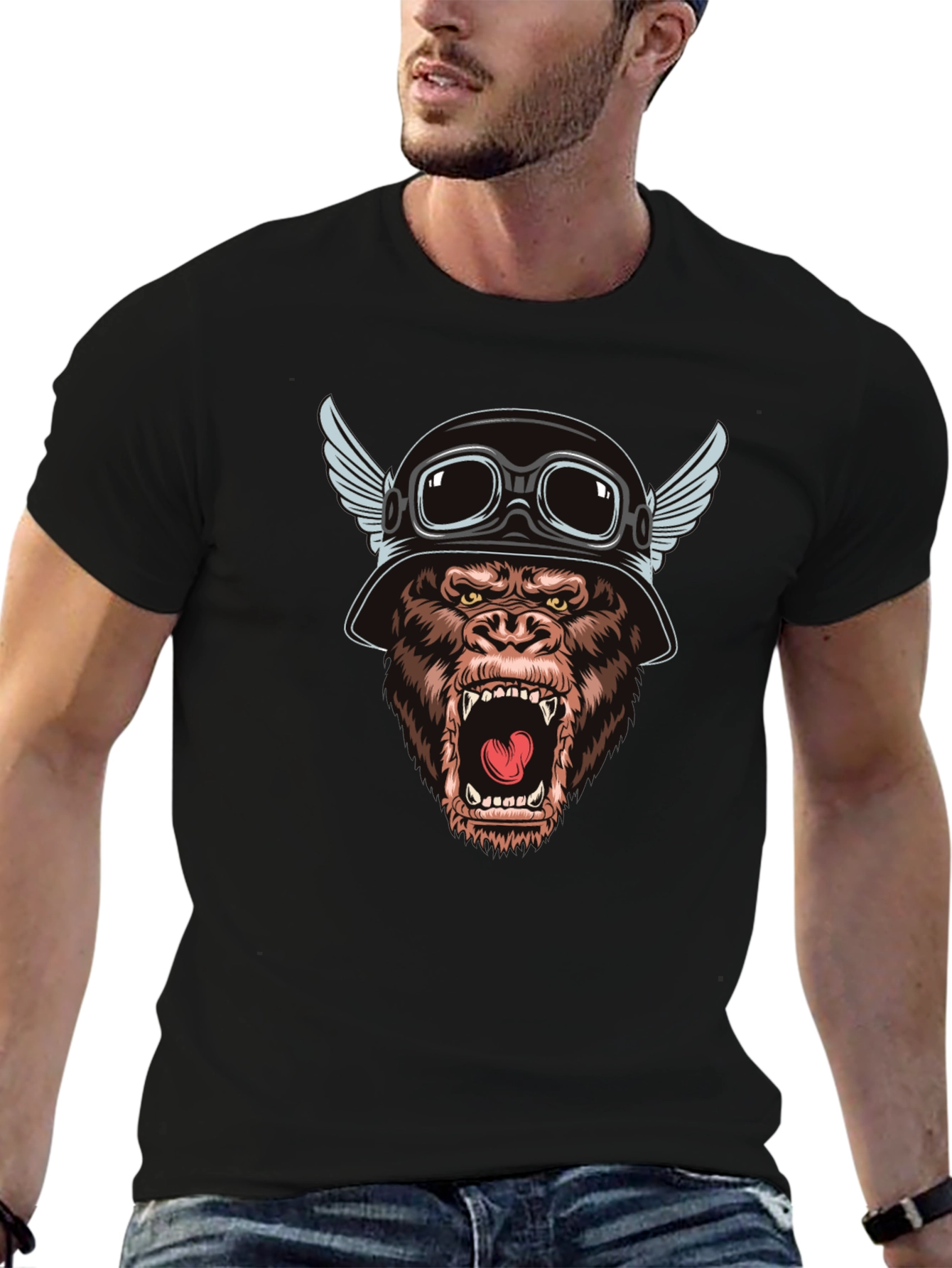 Biker Gorilla T-Shirt