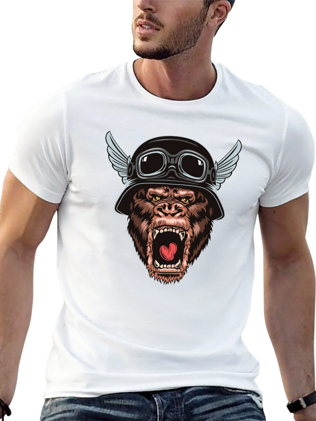 Biker Gorilla T-Shirt