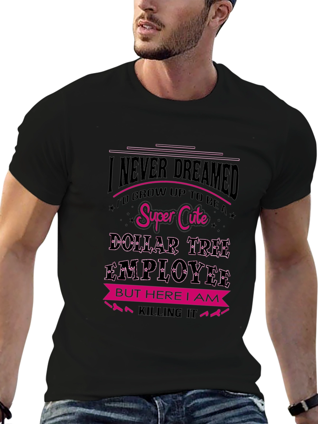 Super Cute Dollar Tree Employee Graphic T-Shirt