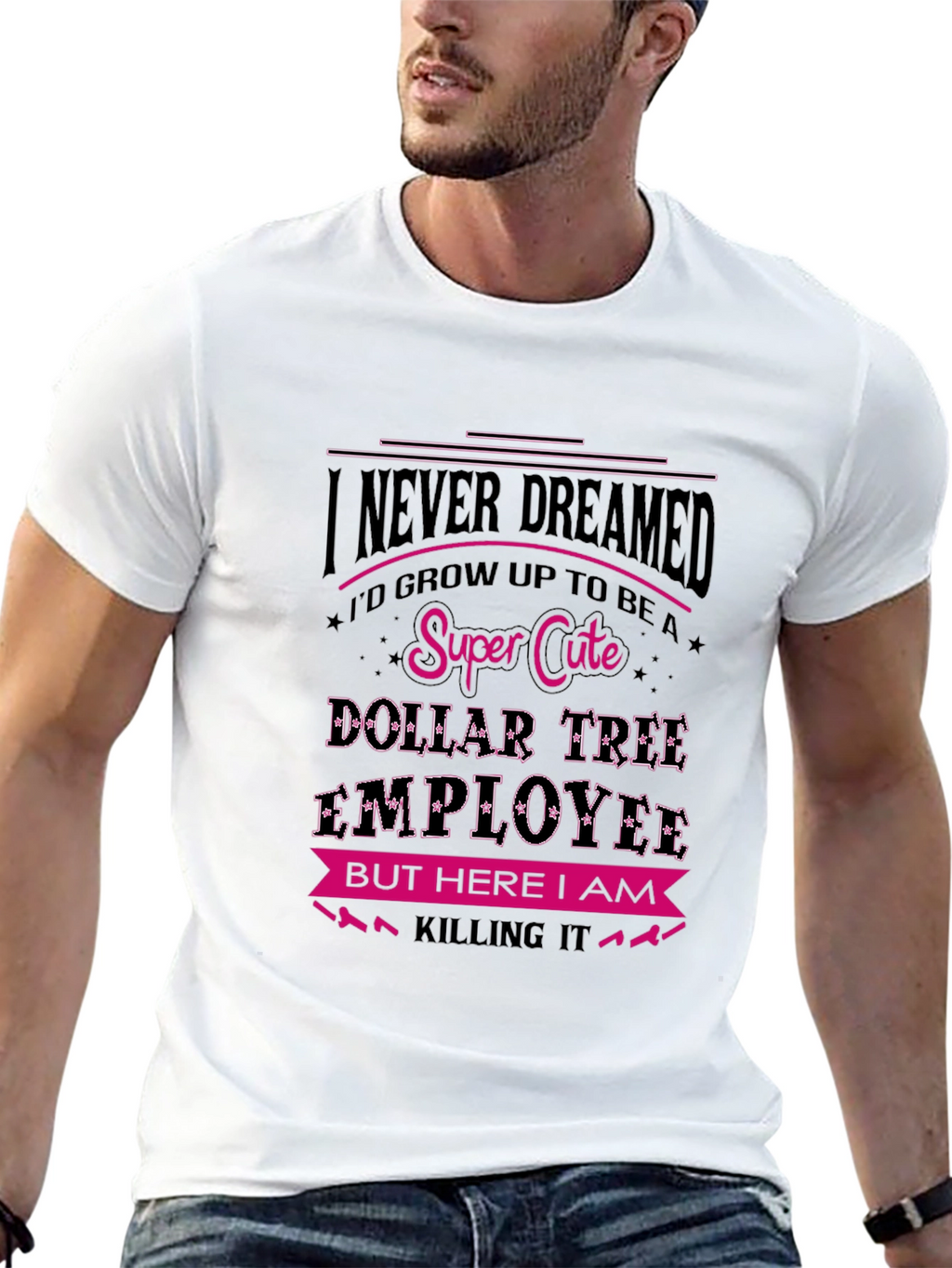 Super Cute Dollar Tree Employee Graphic T-Shirt
