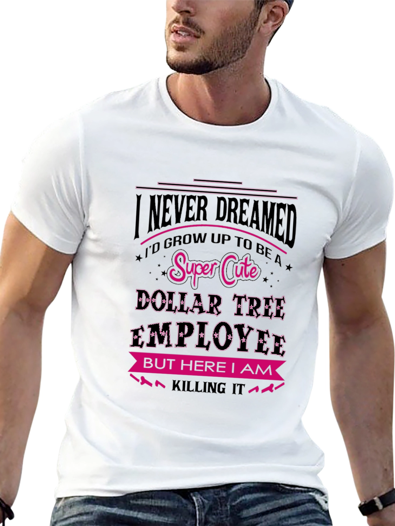 Super Cute Dollar Tree Employee Graphic T-Shirt