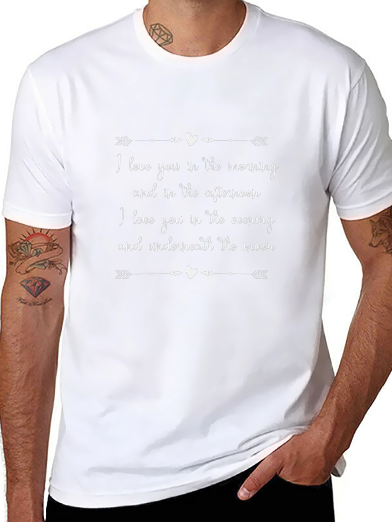 Romantic Love T-Shirt - Morning Afternoon Evening