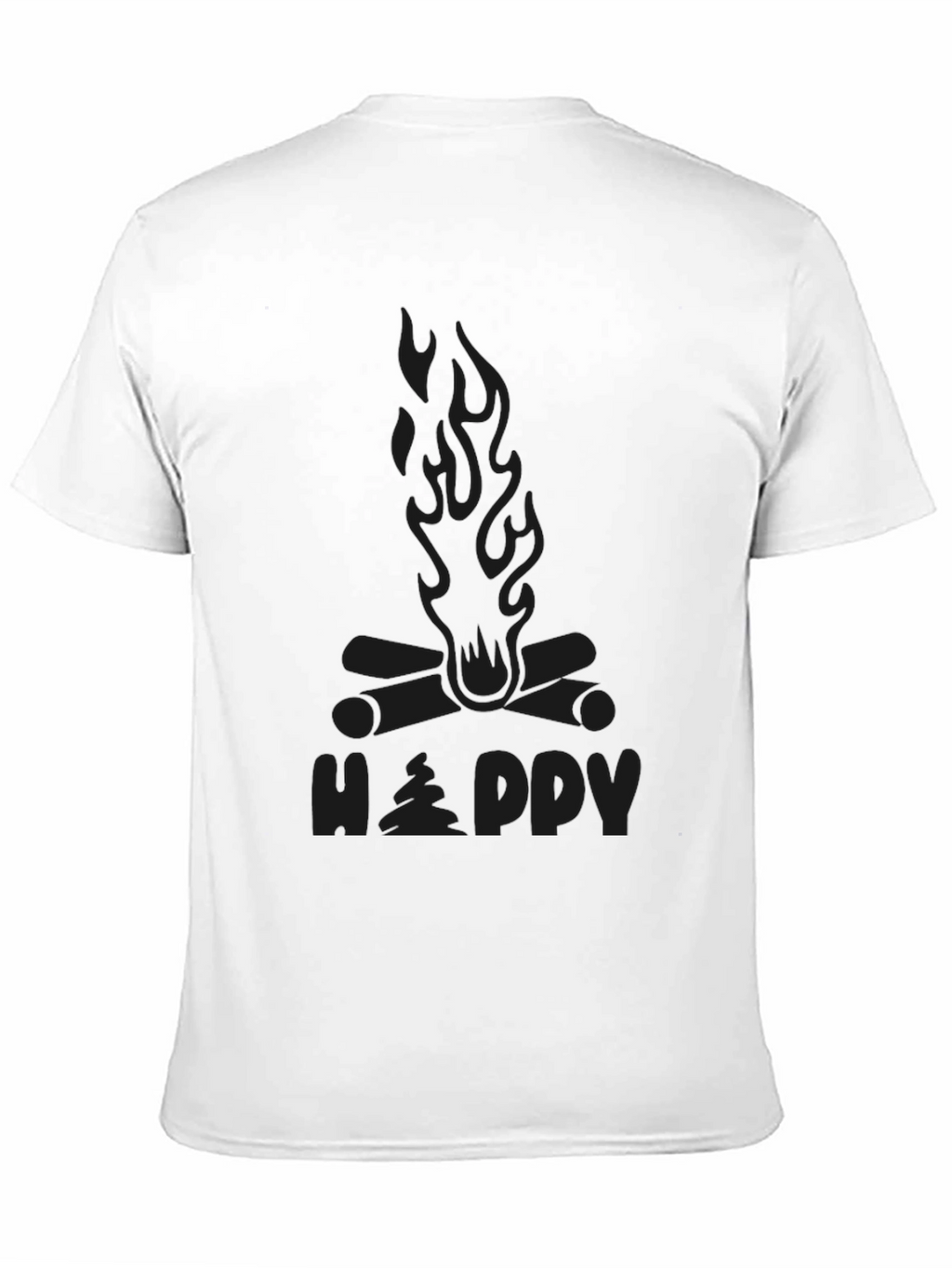 Happy Camper Campfire Graphic T-Shirt