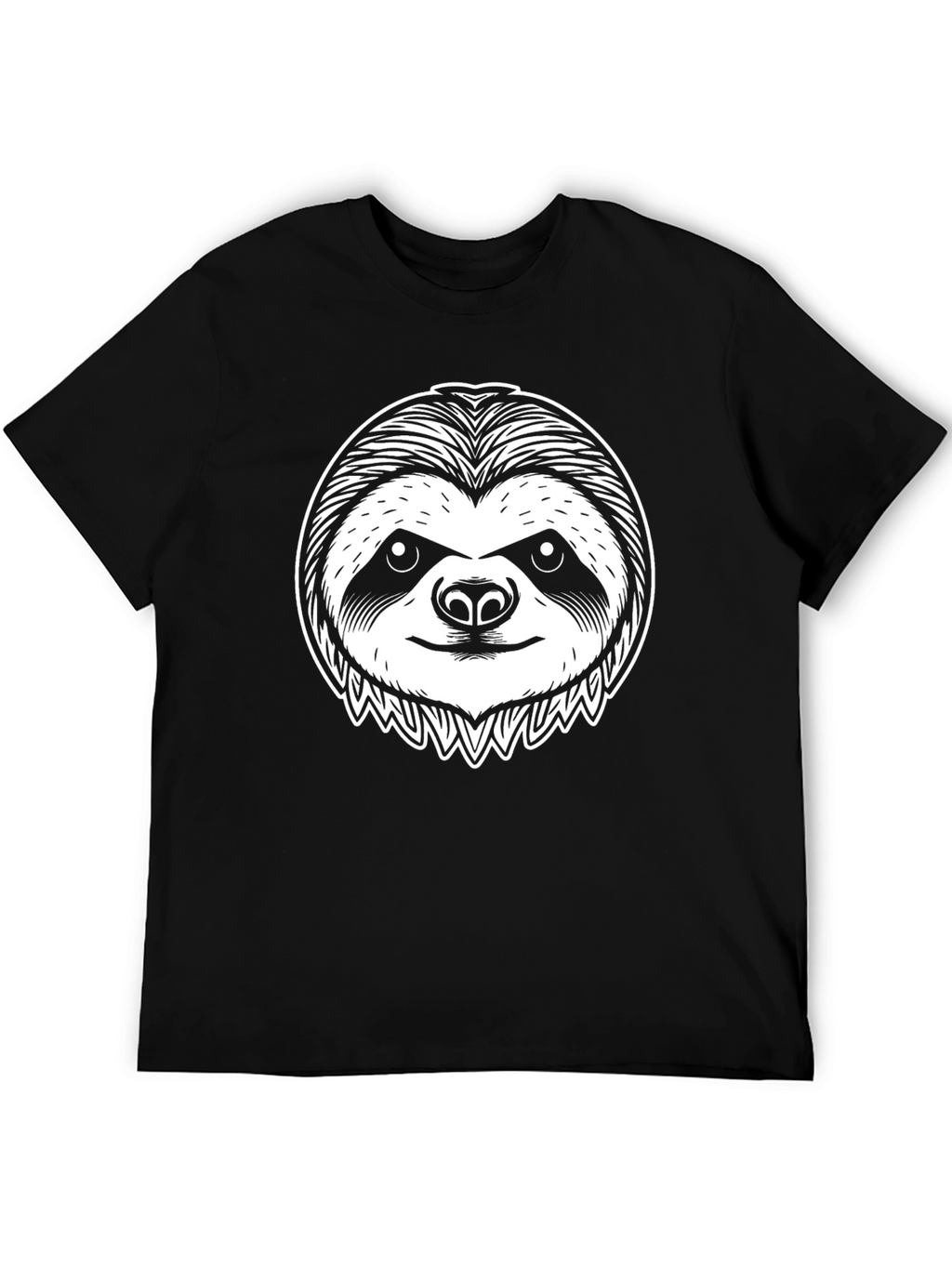 Sloth Graphic Tee - Unisex Black T-Shirt