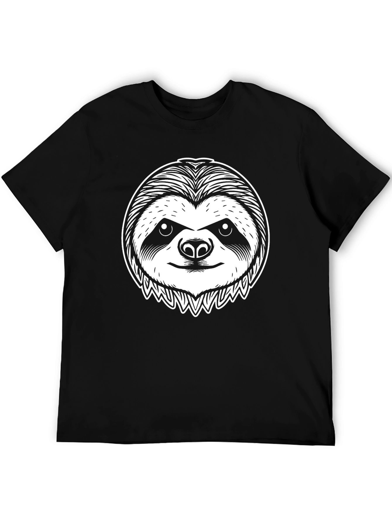 Sloth Graphic Tee - Unisex Black T-Shirt