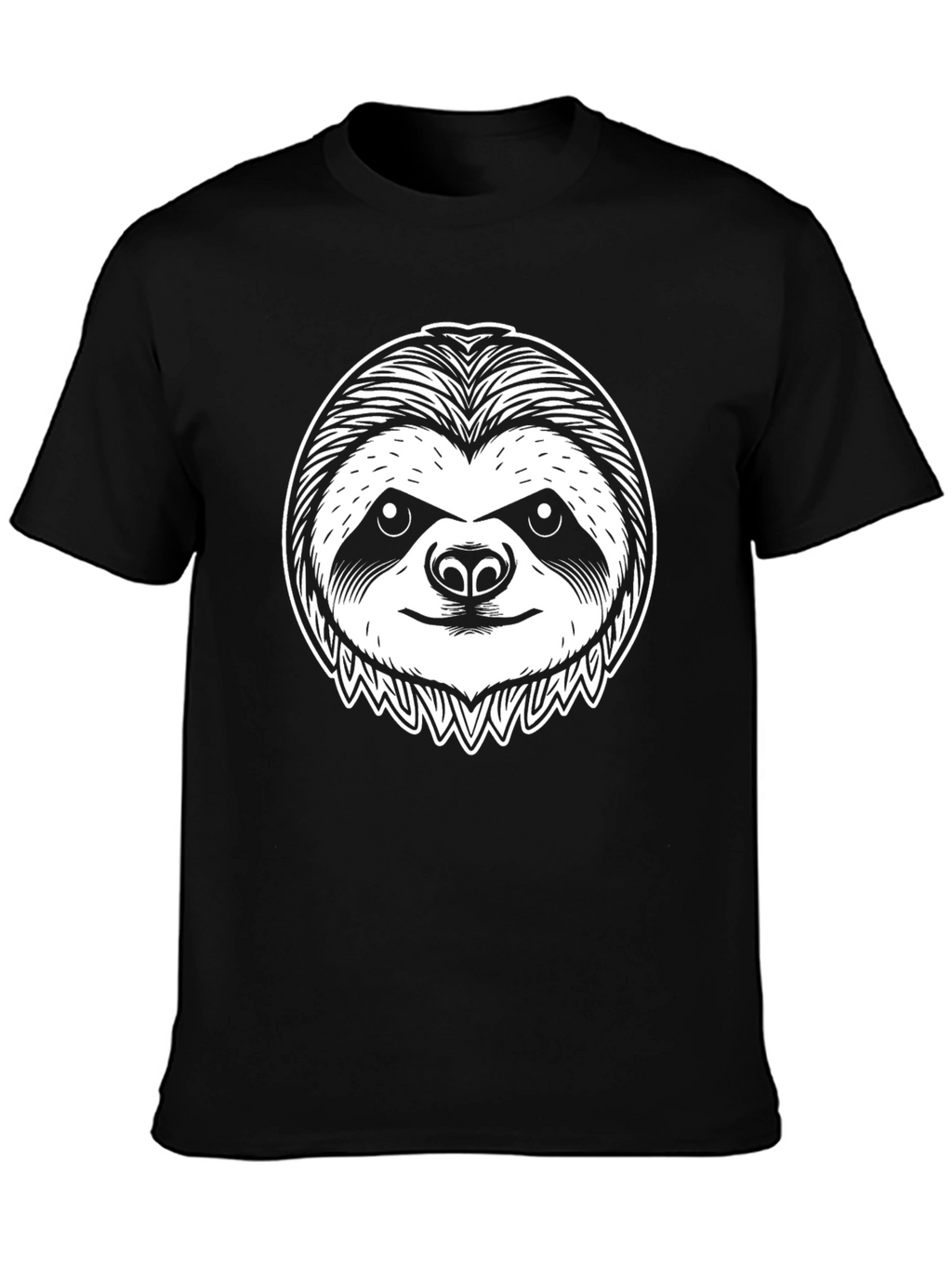 Sloth Graphic Tee - Unisex Black T-Shirt