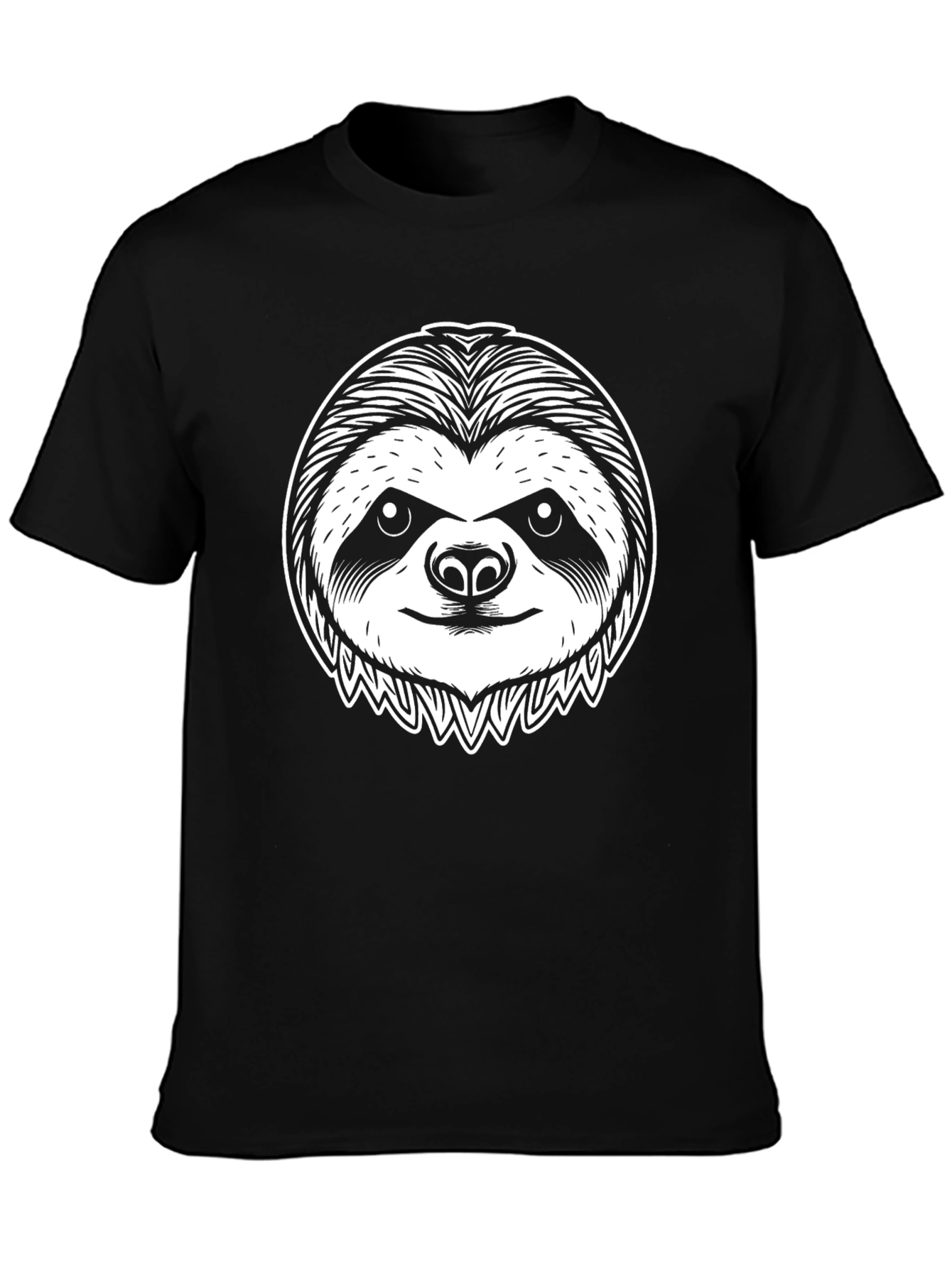 Sloth Graphic Tee - Unisex Black T-Shirt