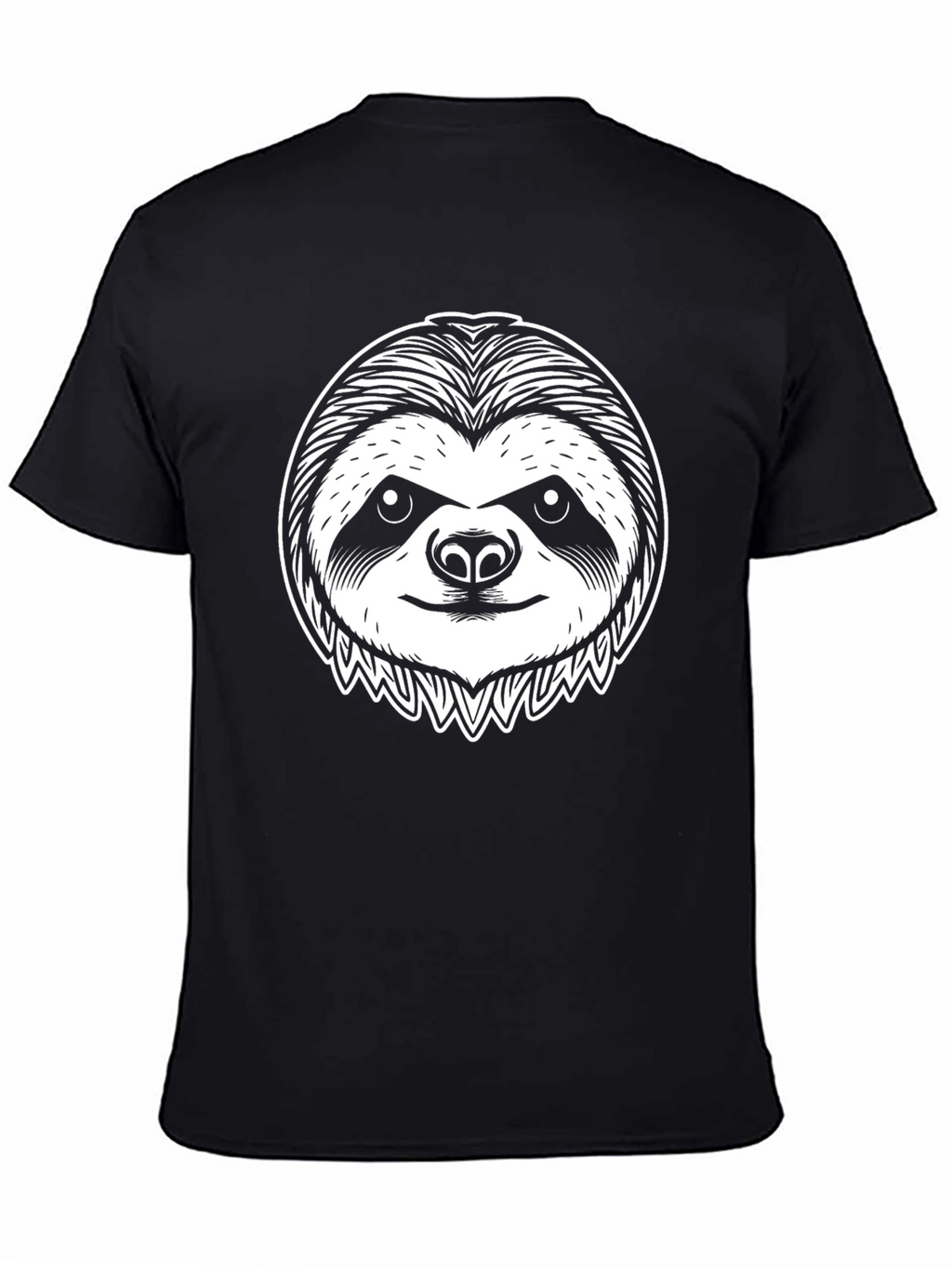 Sloth Graphic Tee - Unisex Black T-Shirt