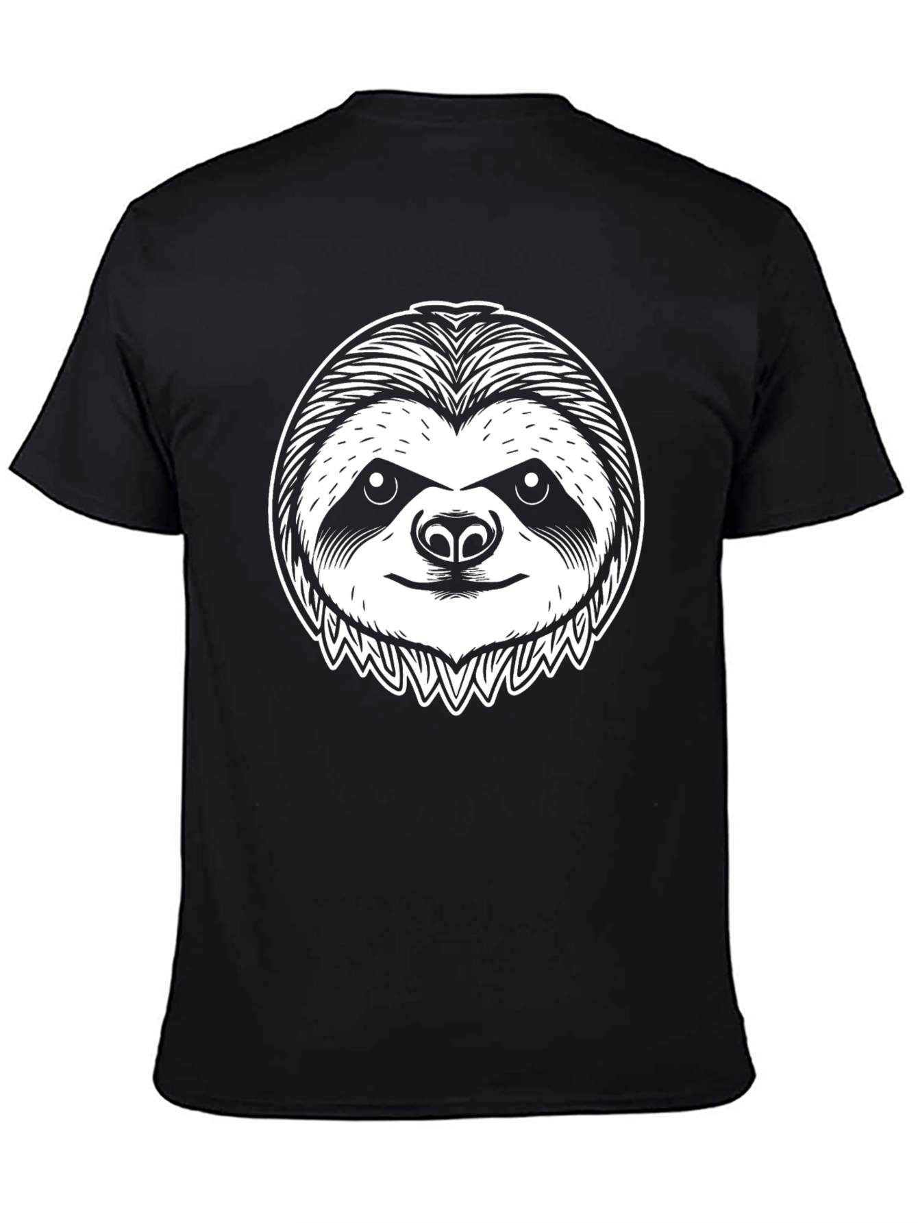 Sloth Graphic Tee - Unisex Black T-Shirt