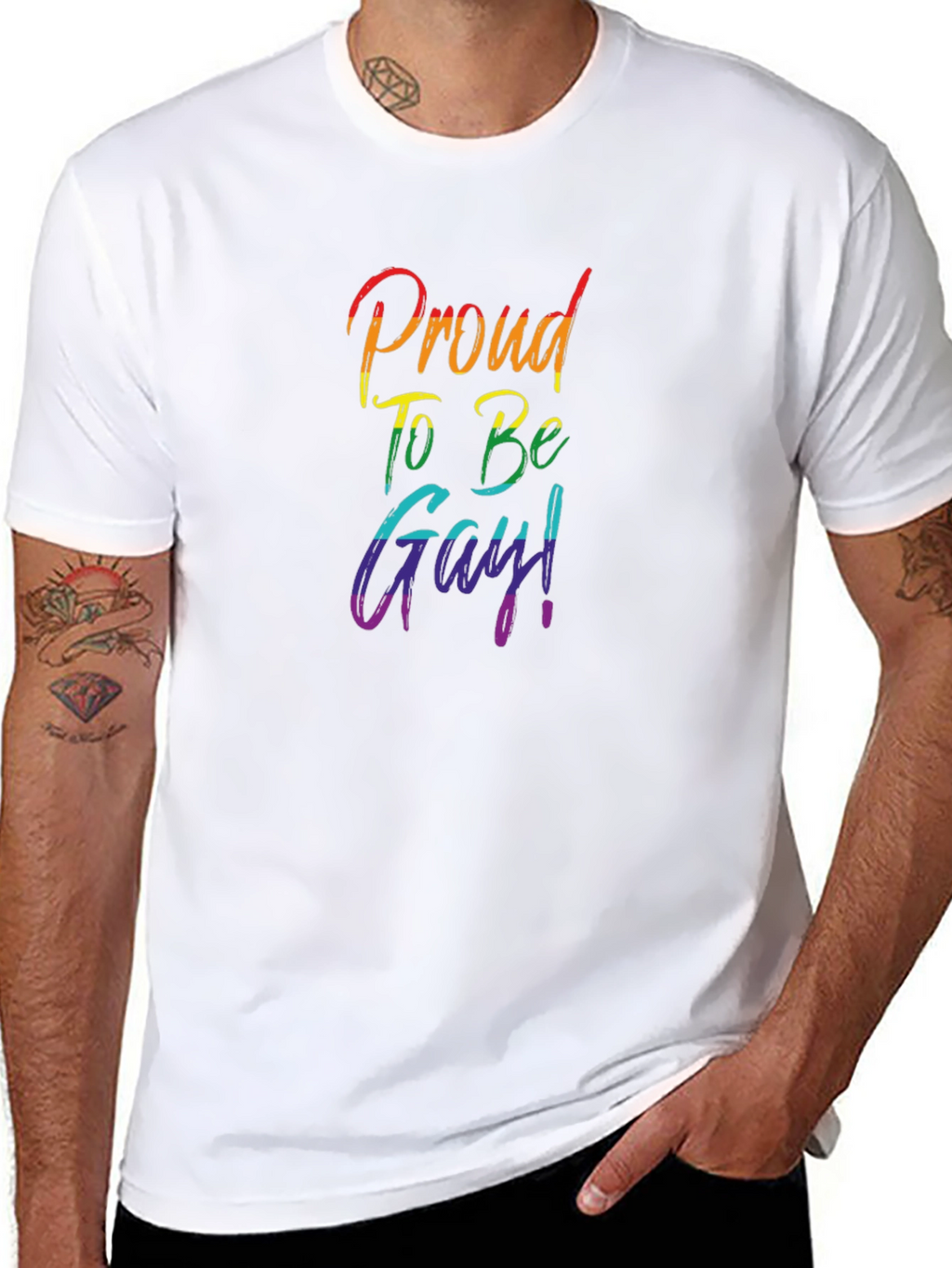 Proud To Be Gay Rainbow Pride T-Shirt