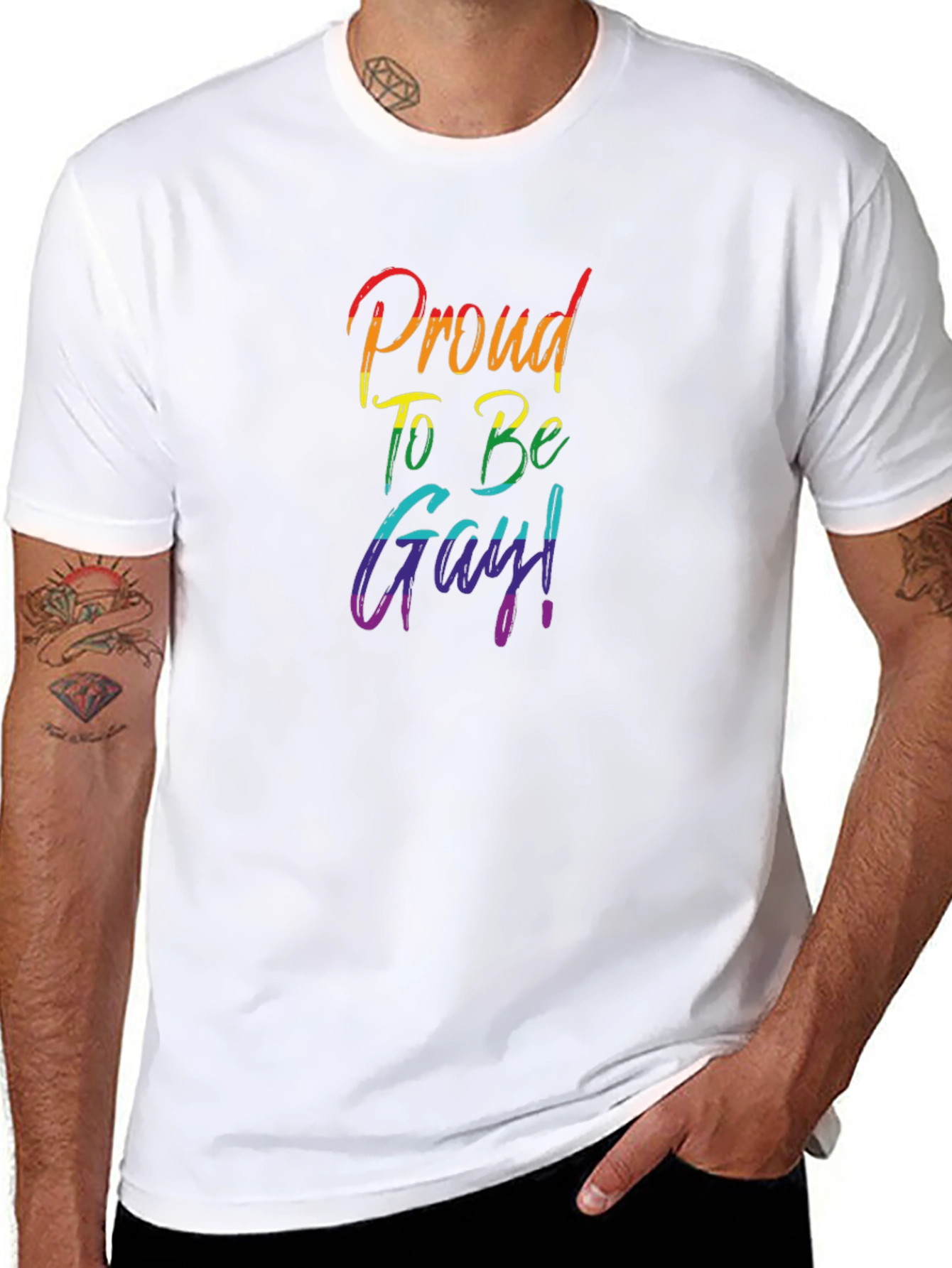 Proud To Be Gay Rainbow Pride T-Shirt