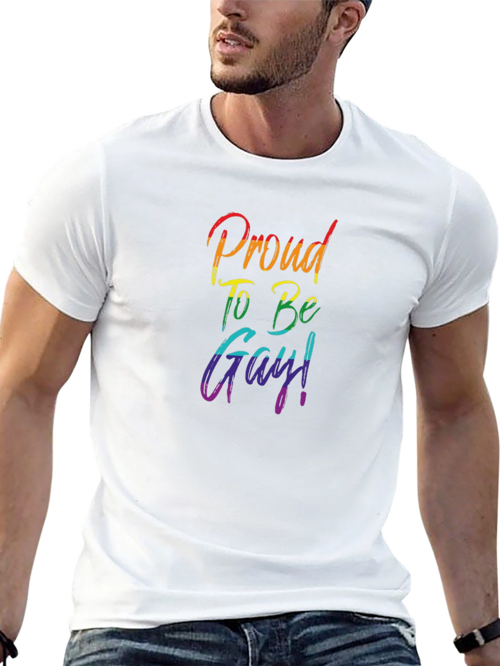 Proud To Be Gay Rainbow Pride T-Shirt