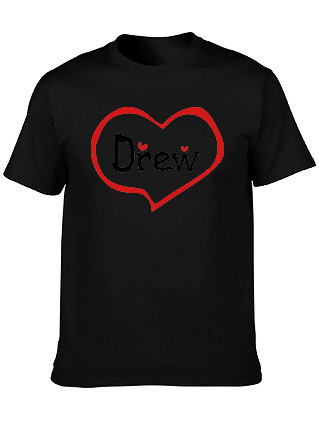 Drew Heart T-Shirt - Personalized Valentines Day Gift