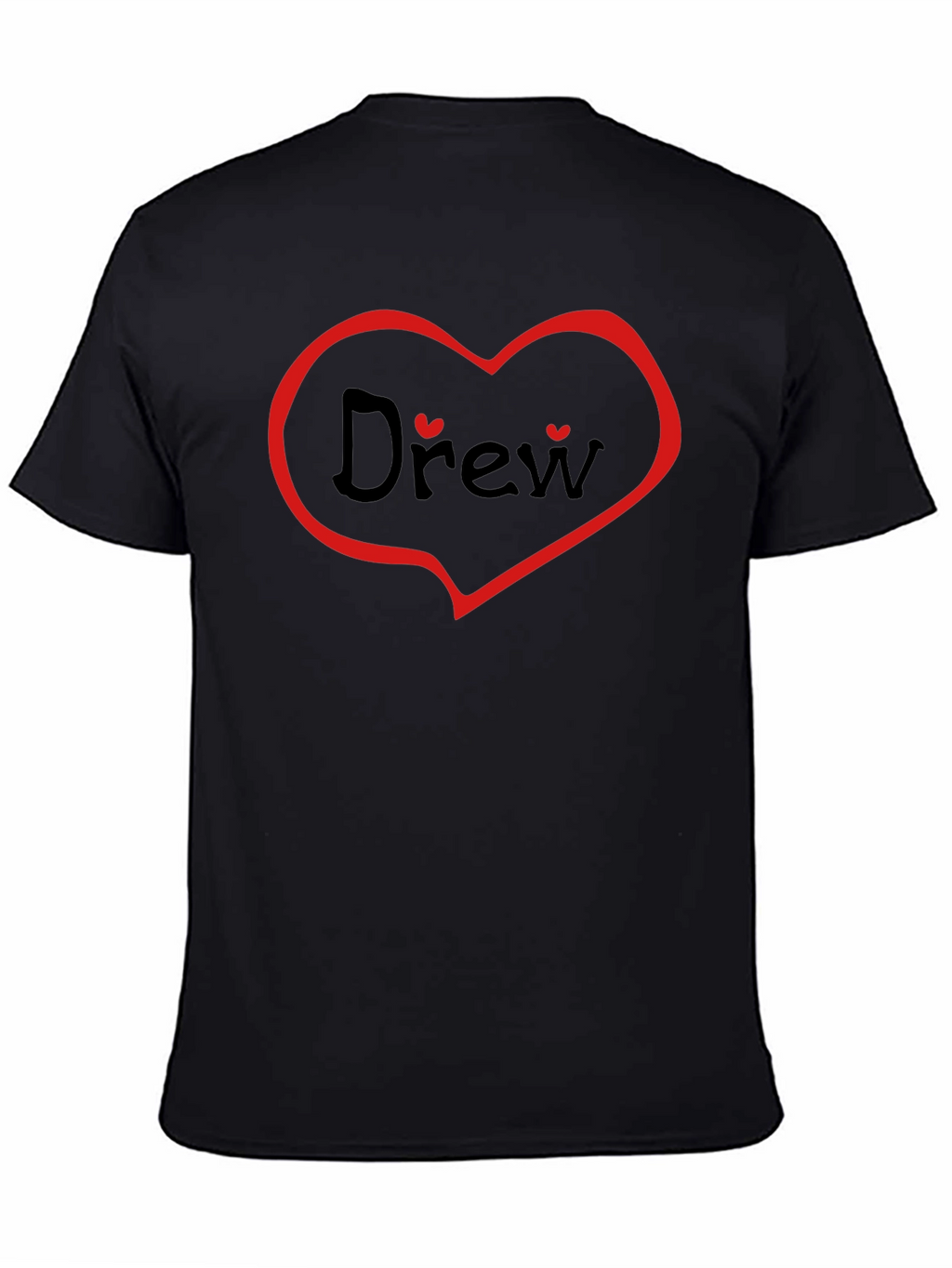 Drew Heart T-Shirt - Personalized Valentines Day Gift