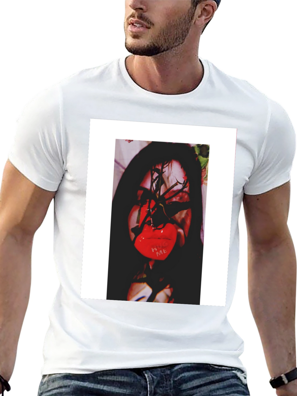 Graphic Print Crew Neck T-Shirt