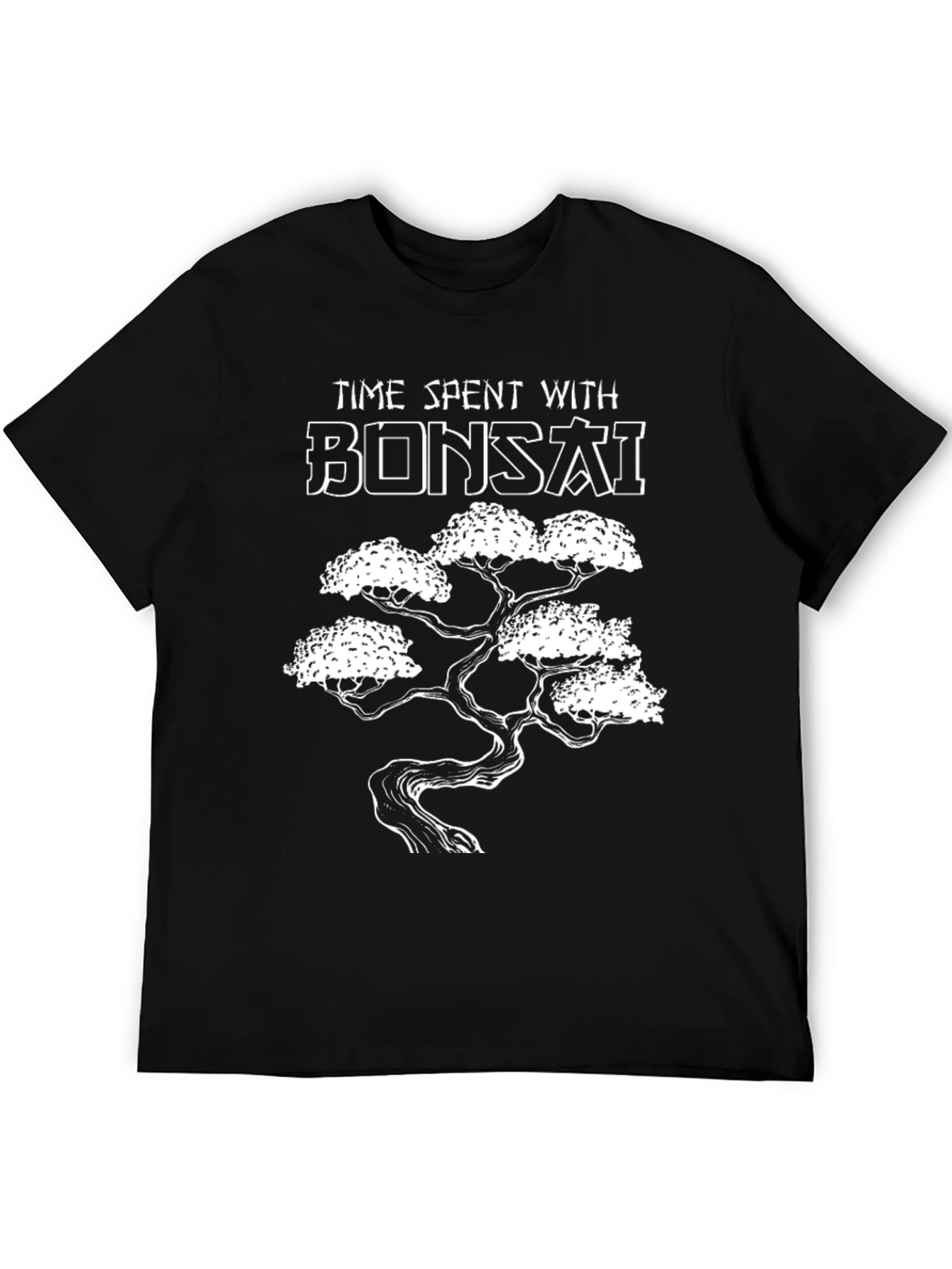 Bonsai Tree Graphic T-Shirt - Time Spent with Bonsai