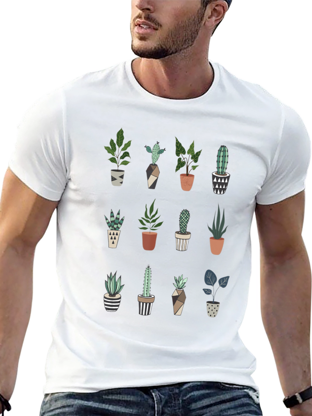 Plant Lover T-Shirt: Cute Cactus & Succulent Design