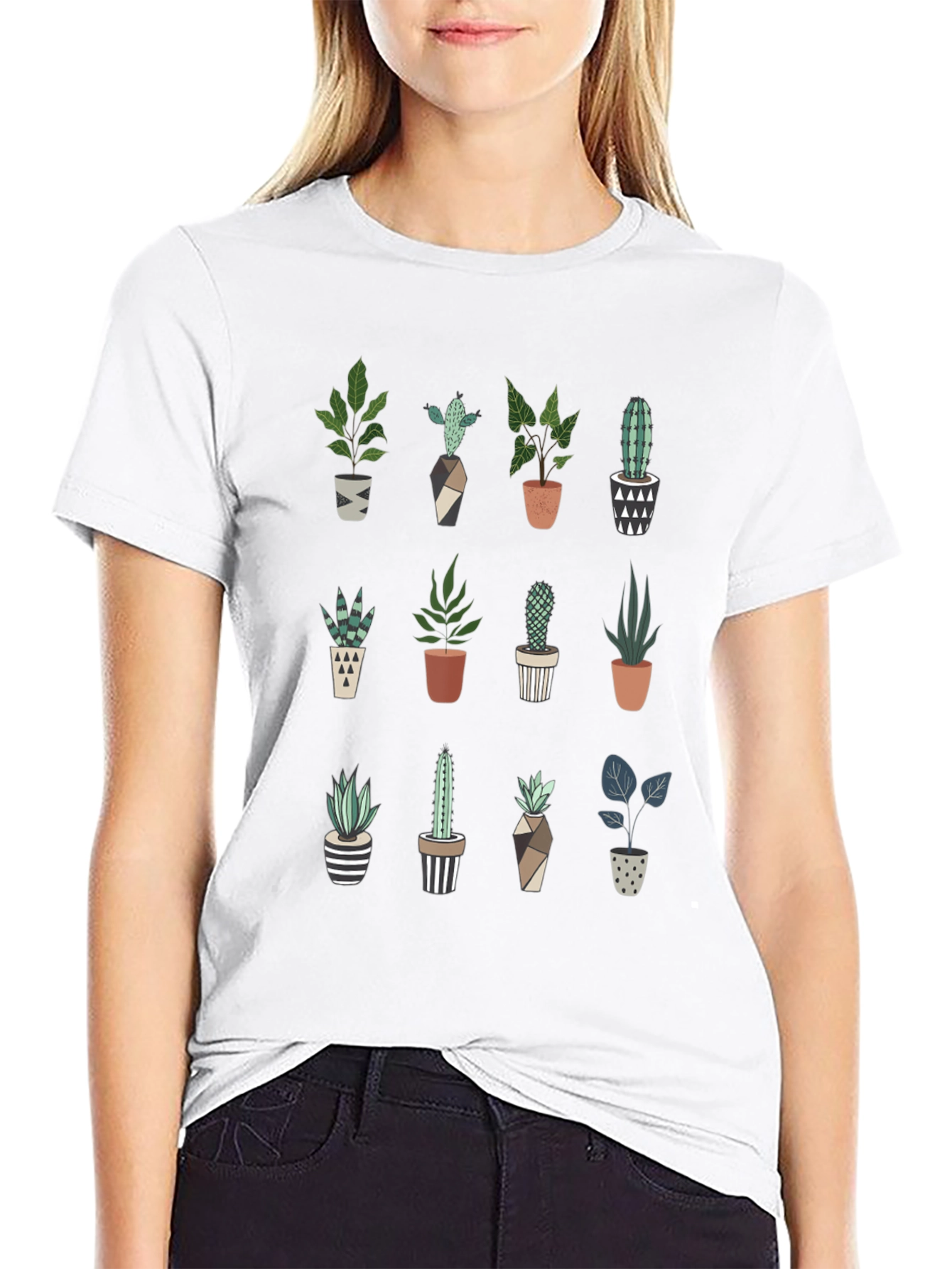 Plant Lover T-Shirt: Cute Cactus & Succulent Design