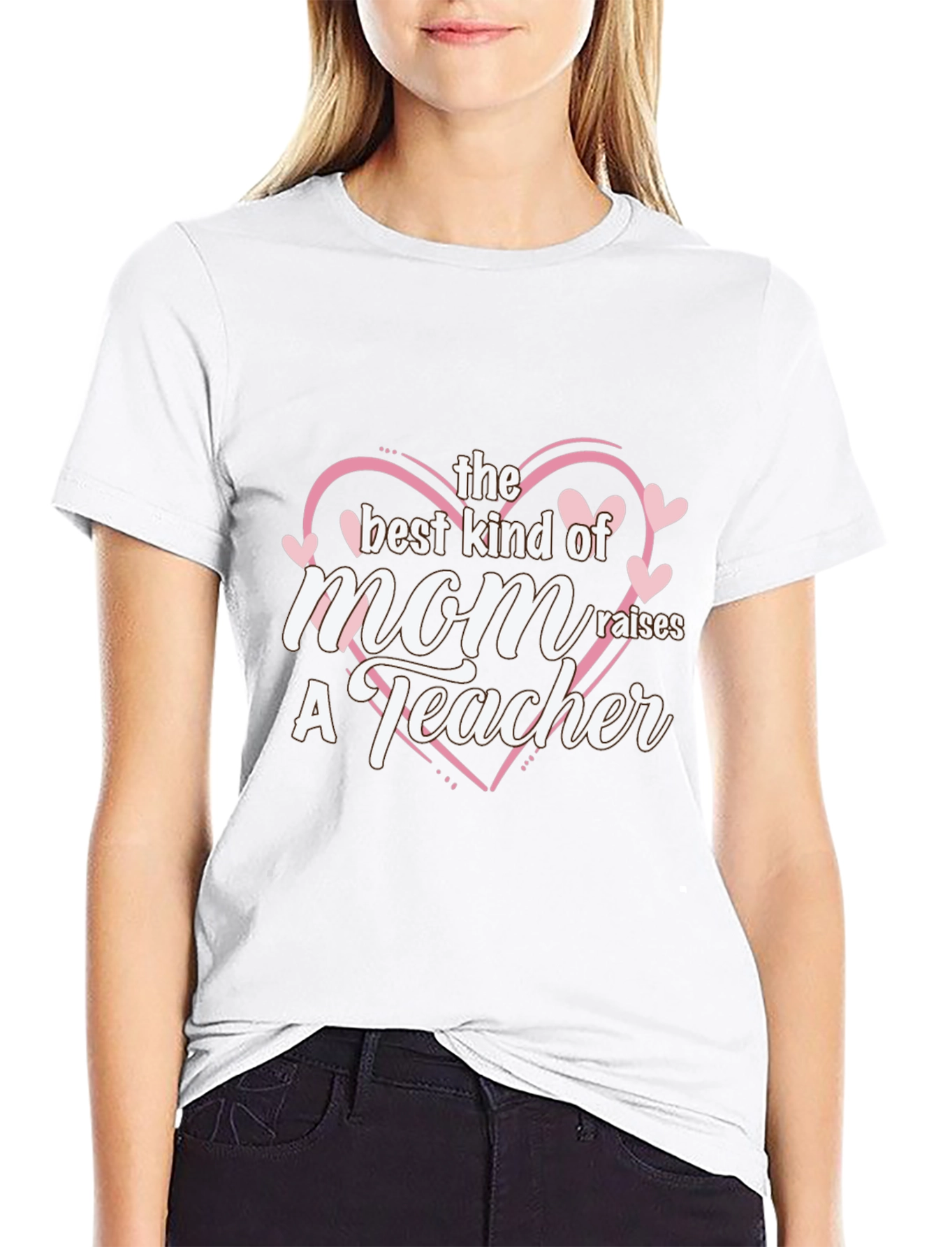 Best Mom Raises a Teacher Black T-Shirt