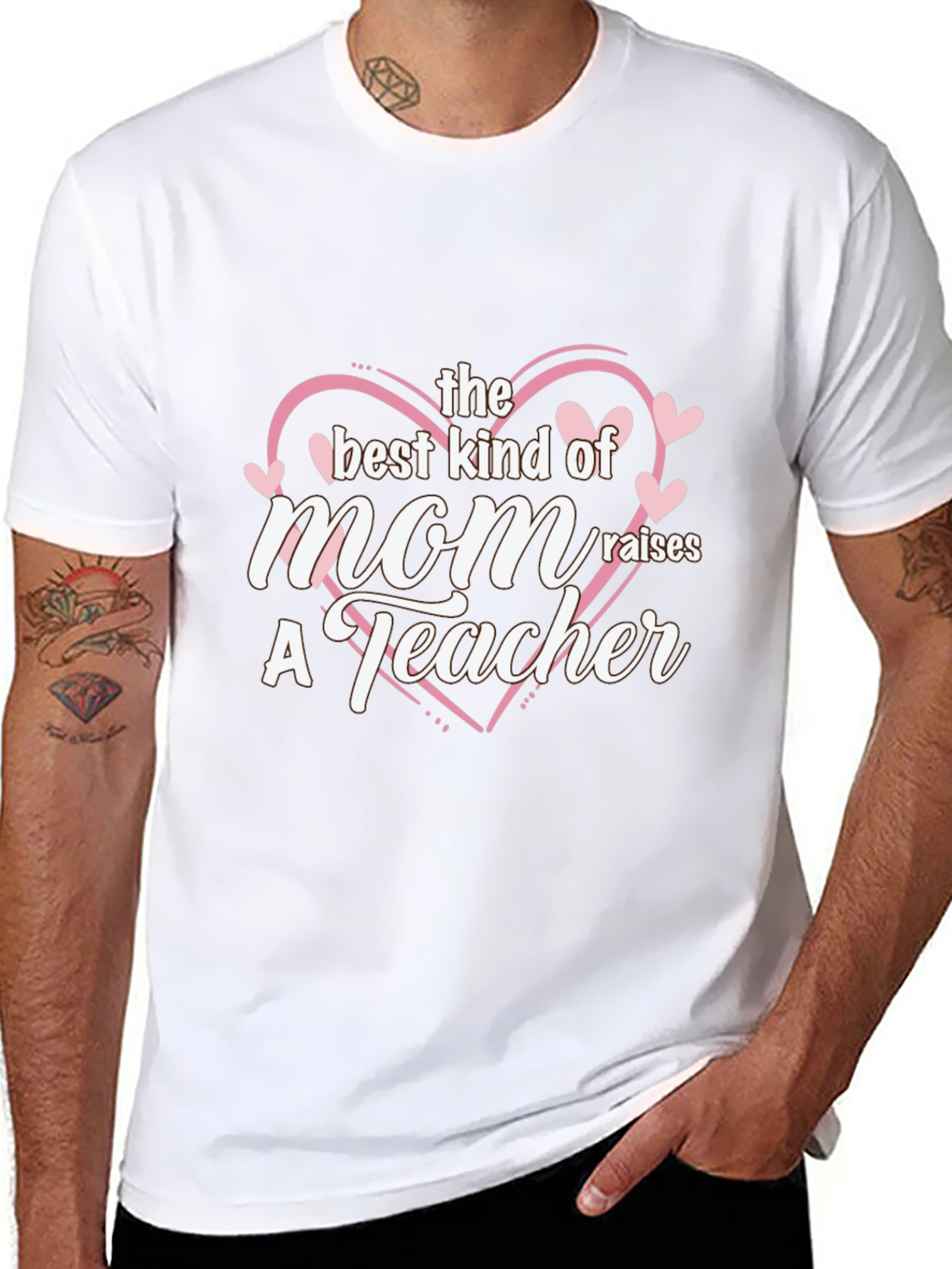 Best Mom Raises a Teacher Black T-Shirt