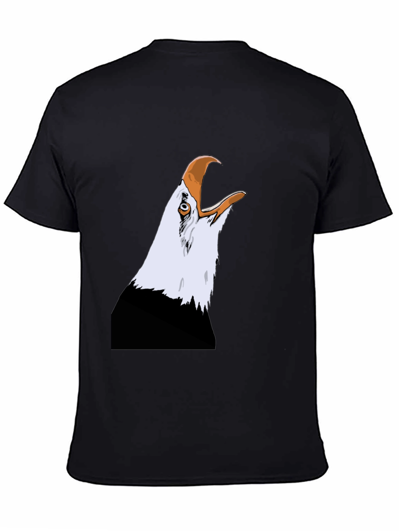 Bald Eagle Graphic Tee - Patriotic Black T-Shirt