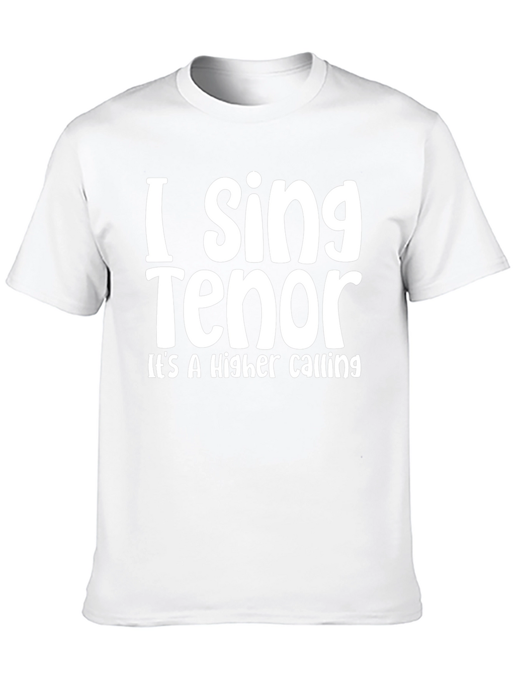 I Sing Tenor - Mens Black T-Shirt