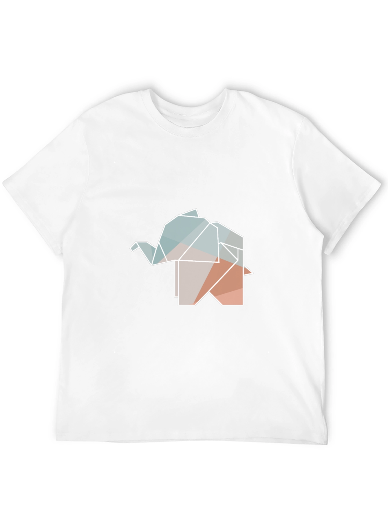 Origami Elephant Graphic Black Tee
