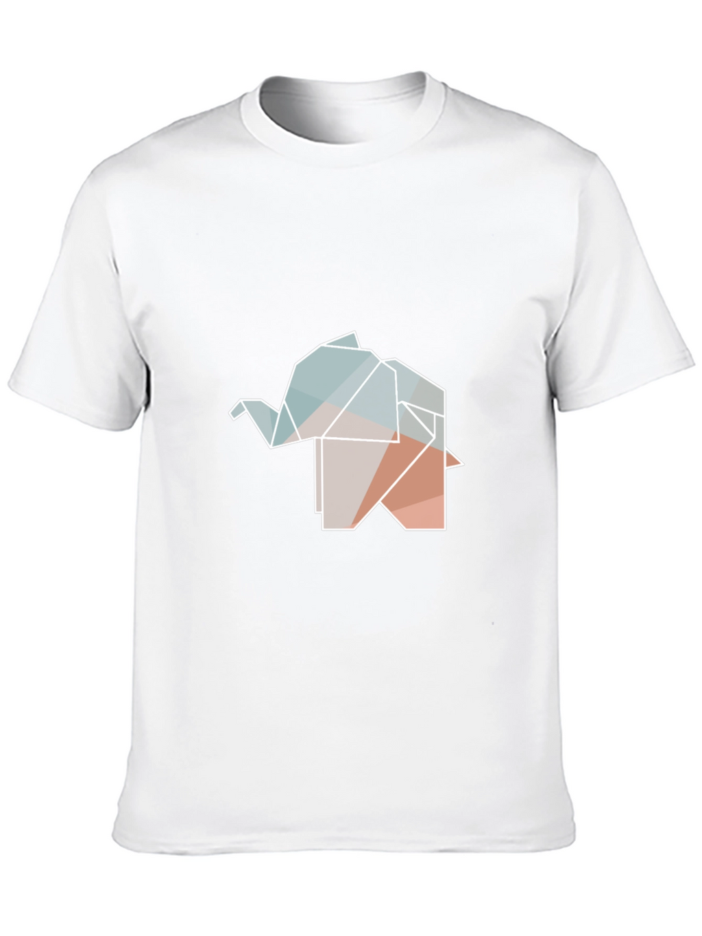 Origami Elephant Graphic Black Tee