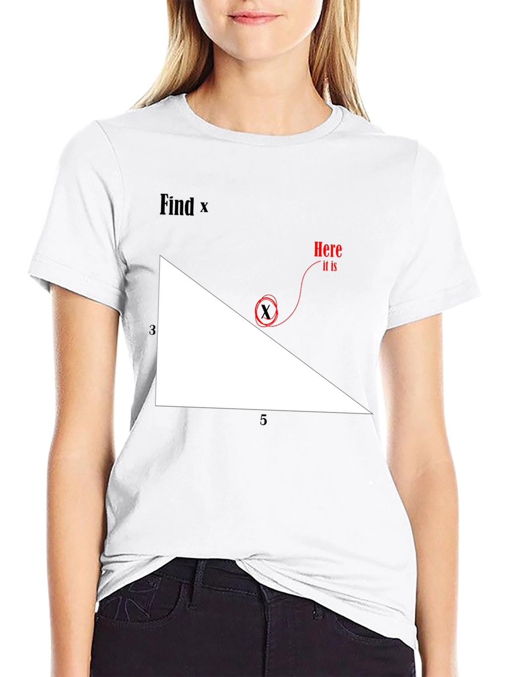 Find X Graphic Tee - Math Humor T-Shirt