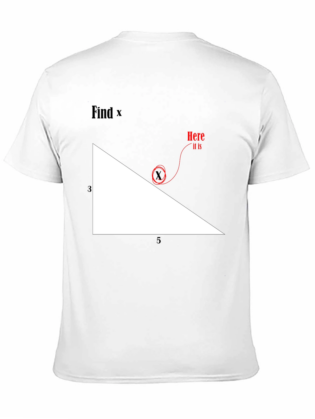 Find X Graphic Tee - Math Humor T-Shirt