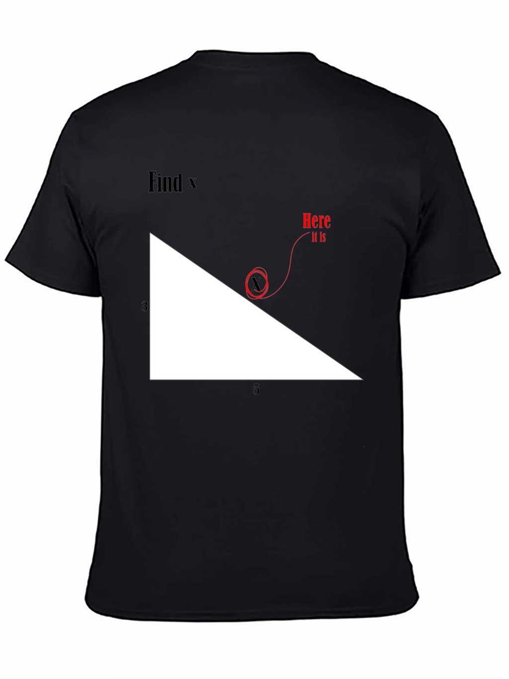 Find X Graphic Tee - Math Humor T-Shirt