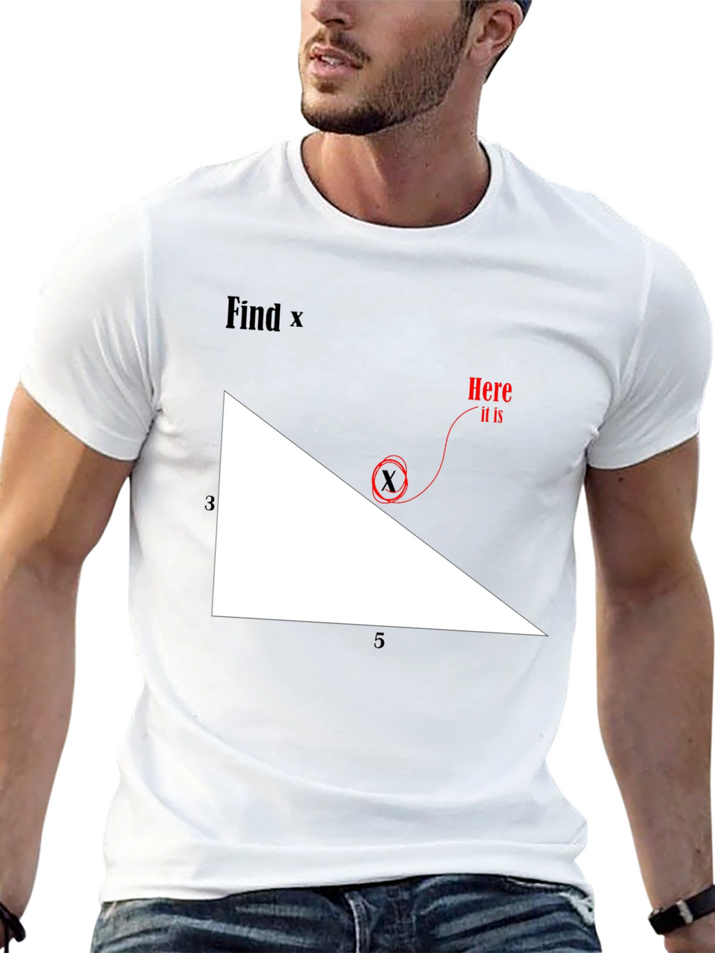 Find X Graphic Tee - Math Humor T-Shirt